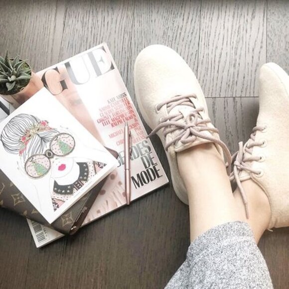 Allbirds - Women's 9 Wool Runner Sneakers - Limited "Tuke French Fry" Blush 9 39 - Picture 10 of 10